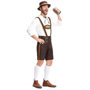 Costume bavarois haut de gamme pour hommes avec logo brodé personnalisé – Fabricant OEM ODM de Lederhosen - Product Image 3