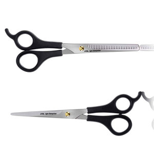 Juego de 2 Tijeras de Acero Inoxidable para Peluquería, para Cortar y Entresacar Cabello, Herramientas de Estilismo para un Corte Preciso - Product Image 4