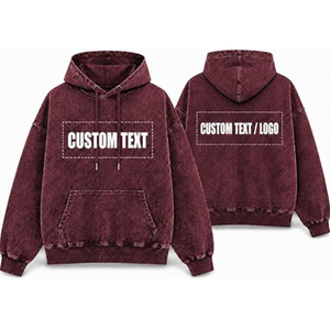 SILKZON INDS Hoodie Streetwear Original Personnalisé en Tricot Effet Vieilli avec Logo Brodé sur le Devant, Manches Tombantes, Doublé pour Femme - Product Image 5