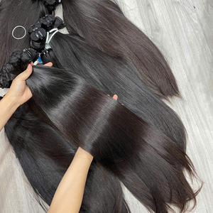 Meilleures ventes de mèches de cheveux humains vietnamiens bruts lisses, tissées à la machine, super double drawn, doux et soyeux, vente en gros, stock disponible - Product Image 4
