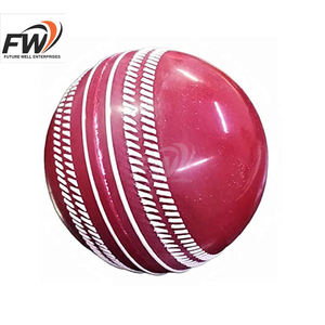 Ball de cricket en cuir rose 4 pièces, fait main, avec logo et design personnalisés, vente en gros avec service personnalisé - Product Image 6