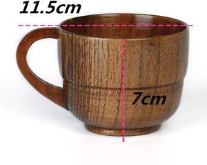 คราฟท์ เอ็มโพรียม เอ็กซ์พอร์ตส์ แก้วกาแฟและชาไม้พร้อมหูจับ ขนาด 280 มล. ดีไซน์ทันสมัยรักษ์โลก สำหรับเดินทาง ใส่กาแฟ นม น้ำ - Product Image 4
