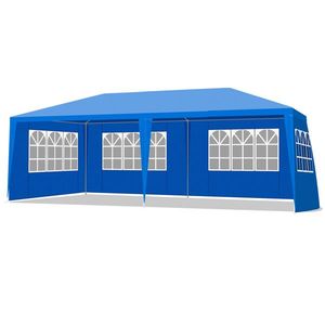Waterproof Blue Wedding & Party Tent with 10 X 20 Canopy 6 Removable Sidewalls for Outdoor Patio for Weddings and Parties - Product Image 3