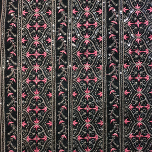 Premium Velvet Embroidered Fabric Heavy Sequence Work Soft Polyester Velvet <b>Material</b> For Party Wear Ladies Dress Luxe - Product Image 1