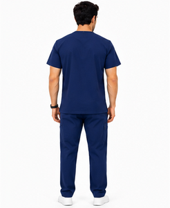 Tenue médicale professionnelle pour hommes, ensemble jogging 2 pièces, respirant, en spandex, uniforme de médecin/infirmier, tendance - Product Image 2