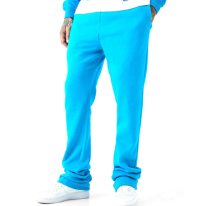 New Streetwear Print Custom Flared Sweatpants for Men Leg Trouser <b>Stacked</b> Flared Sweat Pants for Men With OEM Service - Product Image 1