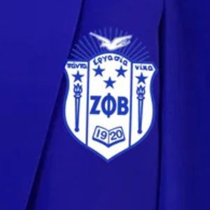 Chaqueta tipo capa Zeta Phi Beta para mujer, azul real, con frente abierto, elegante, para hermandades griegas, ropa de oficina con estilo. - Product Image 2