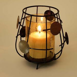 Porte-bougie élégant fait main en fer durable et écologique, décoration moderne pour la maison, Noël, mariage, fêtes et événements - Product Image 2