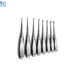 Curettes dermiques à une extrémité, Curette Buck Ear droite et aiguisée, Taille personnalisée, Acier inoxydable de qualité médicale, Ensemble d'instruments manuels - Product Image 3