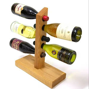 Handmade Wooden <b>Bottle</b> Stand For Home Kitchen Dining Room Bar Decorative <b>Bottle</b> <b>Storage</b> Organizer - Product Image 1