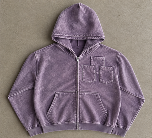 Vente en gros de sweats à capuche vierges à fermeture éclair intégrale en coton épais, fournisseur d'usine pour les programmes de vêtements personnalisés États-Unis - Product Image 1