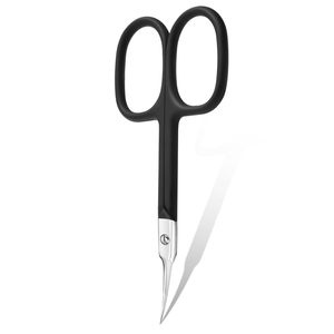 Ciseaux de manucure ergonomiques en acier inoxydable courbé avec poignées en acier – Outil de soin des cuticules – Meilleur fournisseur à prix de gros - Product Image 1
