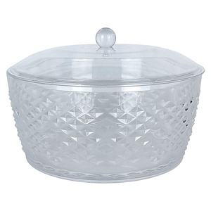 ชามพลาสติกอะคริลิกคริสตัลเพชรพร้อมฝาปิด - Product Image 1