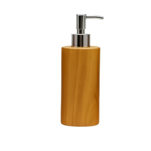 ARTERRA Premium Refillable Modern Teak Wood Soap <b>Dispenser</b> Stainless Steel <b>Pump</b> <b>Bottle</b> Waterproof Lotion Container - Product Image 3