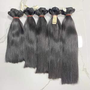 Prix direct usine – Extensions de cheveux indiens Remy vierges non traités, 100 % cuticules alignées, style lisse baguette, double trame machine - Product Image 4