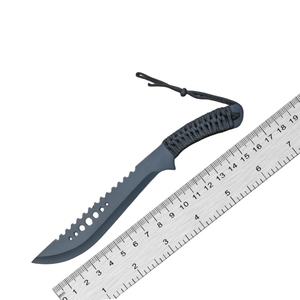 Couteau à lame fixe en acier à haute teneur en carbone de marque, avec manche en bois d'ébène, couteau de pêche haute dureté, conception personnalisée OEM disponible - Product Image 6