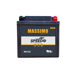 Distribuidor Autorizado Ofrece Batería de Plomo-Ácido para Motocicleta MASSIMO MB - 5LB de 12 V con Certificación ISO de la Más Alta Calidad al Precio Más Bajo del Mercado - Product Image 1