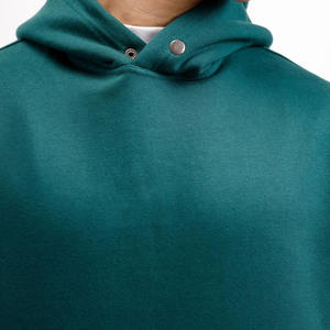 Customizable 100% Cotton Fleece Zipper-Up Hip Hop Hoodie for Men Heavyweight Oversized Winter Windproof <b>Waterproof</b> - Product Image 5