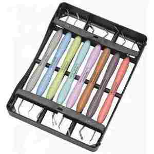 Nuevo Kit de Instrumentos Quirúrgicos Dentales con Empuñadura Ergonómica, Juego de Herramientas Orales Manuales en Varios Colores de Dentavex - Product Image 1