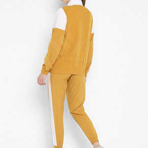 Women's Classic 2-Piece Winter Tracksuit Full-<b>Zip</b> Jacket <b>Trousers</b> 100% Cotton Eco-Friendly Quick-Dry Breathable for Fitness - Product Image 4