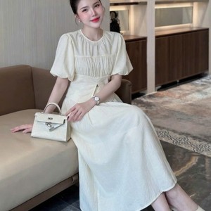 Ensemble jupe et chemisier pour femme, jupe longue taille haute, tenue d'été, 100% coton, détail volanté - Product Image 6