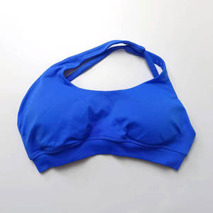 Women Longline Sports Bra Seamless Ribbed High Support Yoga Fitness Workout <b>Tank</b> <b>Top</b> Removable Padded Running Activewear <b>Top</b> OEM - Product Image 5