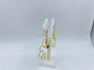 Traditional Gold Plated Sterling Silver <b>Dangle</b> <b>Earrings</b> Best Price Classic <b>Pearl</b> Style for Women's Party Wedding Gift Occasions - Product Image 2