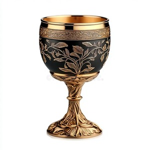 แก้วไวน์โลหะขัดเงาทรงสวยทันสมัย - Product Image 3