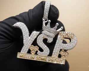 Colgante de Letra Inicial Personalizado de Joyería Fina, Totalmente Cubierto de Diamantes, Plata 925, Moissanita VVS, Dijes de Letra Inicial - Product Image 2