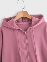 Vente en gros de sweats à capuche pour femmes avec fermeture éclair sur le devant, impression de logo personnalisée OEM, décontractés, 100% coton