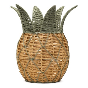 Bolsa de Almacenamiento Rectangular Multifuncional de Seagrass Tejida a Mano, Estilo Bohemio, Ecológica, con Diseño de Piña, Natural, de Vietnam, Fábrica HNH Craft - Product Image 1