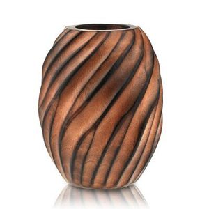 Jarrón de flores de madera personalizable para decoración de mesa auxiliar de dormitorio con textura de grano natural y acabado artesanal de primera calidad. - Product Image 5