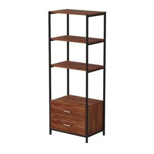 Étagère de rangement créative à 5 niveaux en bois et métal, moderne et durable, avec étagères de présentation pour la maison et le salon - Product Image 5