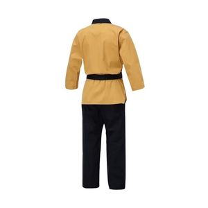 Gold Karate Uniform Cotton Martial Arts Gi Set With Black Belt Breathable Professional Training Wear Custom Logo Karate Uniforms - Product Image 2