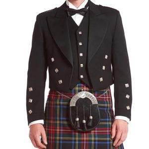 Chaqueta Escocesa de Tartán de Alta Calidad para Hombre, Chaqueta de Boda Highland Prince Charlie, Superventas, OEM, ODM - Product Image 2