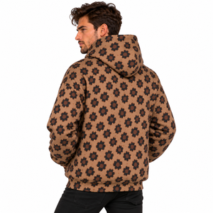 Sweat à capuche personnalisé pour homme, imprimé léopard, en polaire, pull oversize imprimé animal - Product Image 4