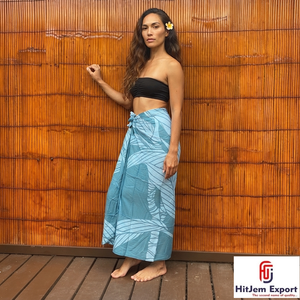 Vente en gros de sarongs polynésiens de qualité supérieure, Lavalava, Hawaï, Samoa, Savaii, Upolu, Salelologa, service de fabrication OEM ODM personnalisé - Product Image 5