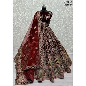 Nupcial Indio Desgaste Terciopelo Colecciones Para Novia Con Zarkhan Trabajo Por Fabzone - Product Image 4