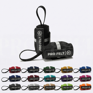 Latest Design Custom Polyester Wrist Wraps for Weightlifting Gym Training Support Heavy Duty Elastic Fitness Wrist <b>Straps</b> - Product Image 1