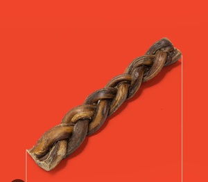 Beef Pizzle <b>Bully</b> <b>Stick</b> Eco-friendly Handmade Rustic Home Decoration Natural Crafts Durable Dog Chew Horn Toy - Product Image 3