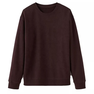 เสื้อสเวตเชิ้ตผ้าเทอร์รี่หนานุ่มทรงหลวมสำหรับผู้หญิงไซส์ใหญ่ สไตล์ลำลองสำหรับฤดูหนาว สีพื้น ซักแล้ว - Product Image 5