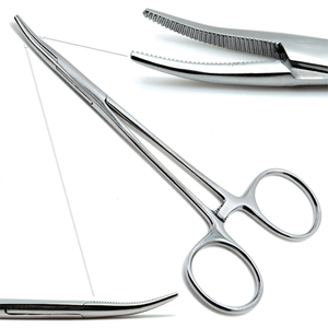 Stainless Steel Curved Hemostatic Forceps for Dental Surgery CE Certified ISO13485 Certified Manual Instrument Class I Hospital - Product Image 1