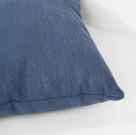 <b>18x18</b> Washed Indigo Woven Polyester Throw Pillow Eco-Friendly Non-Toxic Cushion Cover with Zipper OEM Wholesale - Product Image 6