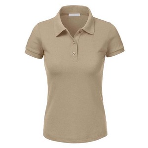 Chemises polo à logo personnalisé, manches courtes, polyester, pour femmes, chemises polo de golf vierges, chemises polo d'été pour femmes, vêtements de sport - Product Image 4