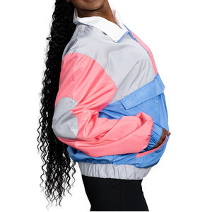 เสื้อแจ็คเก็ตกันลมน้ำหนักเบา สีสันสดใส มีสไตล์ พร้อมฮู้ด สำหรับผู้ชาย แฟชั่นโค้ชแจ็คเก็ต สกรีนโลโก้ได้ เสื้อแจ็คเก็ตสำหรับเล่นกีฬาฤดูใบไม้ผลิ กันน้ำ - Product Image 5