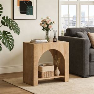 Tavolino Quadrato da Caffè o Tè con Ripiano Portaoggetti, Utilizzabile come Tavolino Laterale o da Divano - Product Image 2