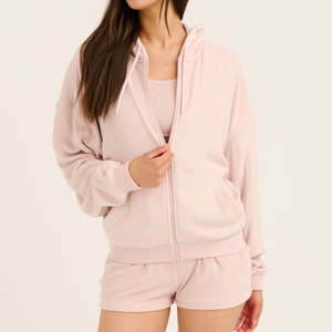 Sudaderas con Capucha de Moda Urbana para Mujer, Tallas Grandes, Diseño de Corazón Sólido, con Logotipo Personalizado, Ropa Ligera y Reciclable para Yoga y Fitness - Product Image 2