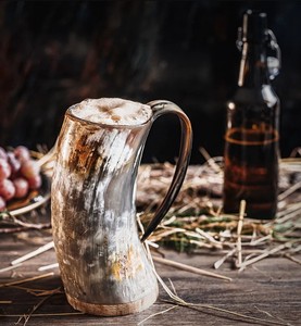 Buffalo Horn Mug Handmade Elegant Cup Natural Barware Luxury Home Dining Kitchen Accessory Item Decor Use - Product Image 3