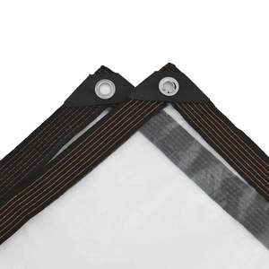 Bâche transparente avec œillets 9,8x26,2' en polyéthylène - Product Image 6