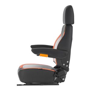 Sedile Universale Micro S per Carrelli Elevatori e Trattori con Schienale Regolabile, Braccioli e Poggiatesta, Cintura di Sicurezza e Componenti di Fissaggio - Product Image 1
